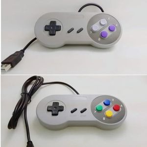 2024 New New 1PCS Wired Super USB Controller GamePad Joysticks Classic Joypad for Nintendo SNES Games Windows PC Mac ComputerFor Windows PC