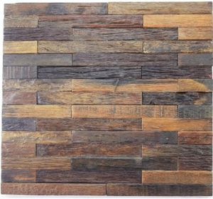 Starożytne drewniane płytki ścienne Backsplash NWMT010 Naturalny drewniany panel mozaiki dekoracje ścienne mozaiki 3124772