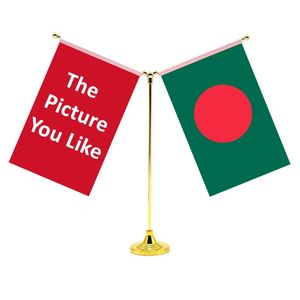 14x21cm Mini Flag Print com a imagem que você gosta e imagem seu banner personalizado personalizado com bandeiras de Bangladesh 240417