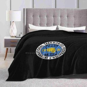 Blankets Itf International Taekwon-Do Federation Soft Warm Light Thin Blanket Taekwon Do Taekwondo Martial