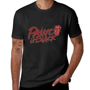 Camisetas masculinas rolando tinta It Black Camise