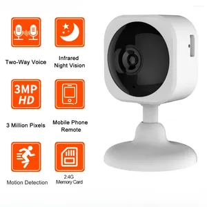 Home HD Surveillance Camera Smart Baby Monitor Night Vision Night Vision Intercom Wireless WiFi Indoor Security