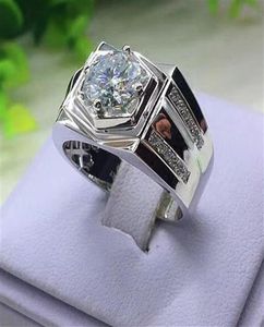 2020 Nya mode Micro Men039S Gem Diamond Ring Luxury Banket Engagement Smycken CNE FAST 8398669