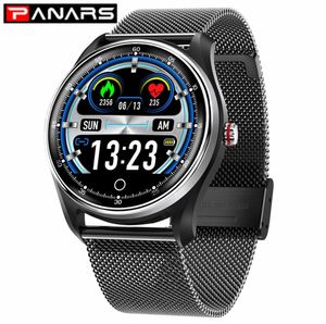 PANARS SMART RISK MEN Sports Sports Bluetooth Lembrete de Mensagem à prova d'água Monitoramento de pressão arterial Mansening Women Wrist Watches2533339