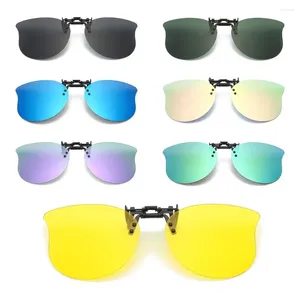 Sunglasses Polarized Clip On Over Prescription Glasses Cat Eye Shape Ultra-Light Flip Up Sun UV400 Convenient Shades