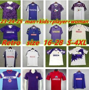 Maglie da calcio retrò fiorentina Batistu Rui Costa Vintage Florence Rui Costa Football Camisas de Futebo 84 85 89 90 91 92 93 94 95 96 97 98 99 00 1984 1985