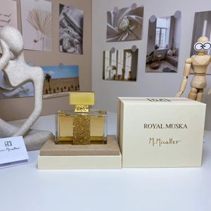 M. Micallef parfym 100 ml Royal Muska Fragrance Woman Parfum långvarig luktmärke Kvinnor Lady Girl Ylang i guldparfymer Köln naturlig spray hög kvalitet snabbt