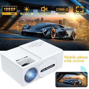 TY60 Ev Sineması Sineması Projector 150ansi LED Desteği 19201080p Işın Çocuk Hediyeleri için Akıllı Taşınabilir 240419