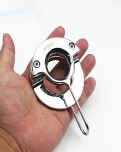 8 storlekar cockrings topp rostfritt stål penis hängen med ägg separat stång kuk bondage ring pungen plundrande boll bårar testi2246328