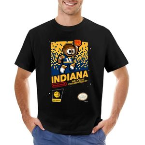 Camisetas masculinas Indiana Walker (carrinho de videogame de 8 lugares) T-shirt fantasia hippie garoto branco puro t-shirt preto manl2403