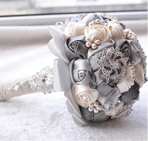 Wedding Flowers Bouquet Crystal Beaded Brooch Marriage Bridal Pearl 2024