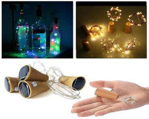 GIRBAN 10 LED Solar Wine Bottle Stopper Copper Fairy Strip Wire Outdoor Party Decoration Novelty Night Lamp DIY Cork Light String5720582