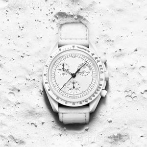 Titta på klockor AAA Hot Space Watch Moon Mercury Mission Lunar Landing Co märkt Six Pin Timing Quartz Watch