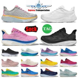 New running shoes triple black white blue fog orange mint pink purple yellow pear lilac marble Clifton 9 Bondi 8 mens designer sneakers womens trainers Eur