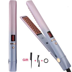 Negative Ion Curling Irons Corn Perm Fluffy Mini Hair Curler Ceramic 3D Floating Splint Crimping Iron Digital Styling Tools 240423