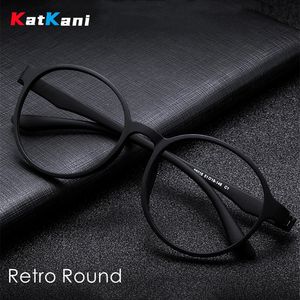 Katkani retro okrągłe optyczne recepty męskie i damskie okulary ramy ultralight wygodne bez śruby glasse 240425