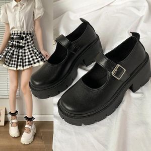 Dress Scarpe Comemore giapponese Mary Jane Plus Taglia 42 Women Vintage Girls Students JK Uniform Platform Shoe Cosplay Heels High Lolita