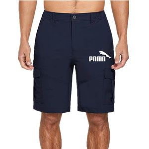 Cross-border new summer casual pants men's sports multi-pocket five-quarter pants cargo shorts plus size men's pants