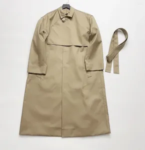 Jackets femininas no casaco de trincheira da primavera e verão de 2024 Khaki 0805