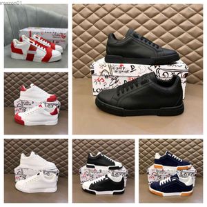 Italien D G Brand Shoe New Elegant Sneakers Casual Shoes Perfect Calfskin Nappa Portofino Trainers Leather Casual Walking Famous Sports Shoe EU 38-45 7K4J