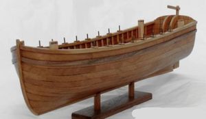 Nidale Model Sucle 148 Lasercut Wood Antique Life Boat Model Kits USS Bonhomme Richard Ship039s Life Boat Model Kit2190004