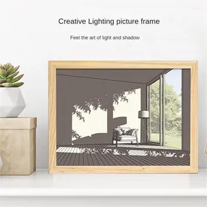 Table Lamps Light Painting Frame Switch Button Creative Po Night Simple And Fashionable Lighting Picture