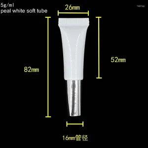 保管ボトル5mlプラスチックテストチューブキャップ卸売空の空の白いソフトコスメティックチューブサプライヤー