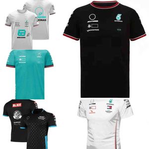 Marka Petronas Lüks Mercedes Erkek Tişörtleri AMG F1 Lewis Hamilton Benz T-Shirts Formula One Polo Pit Grand Prix Motosiklet Hızlı Kuru Binicilik SJ1D A537