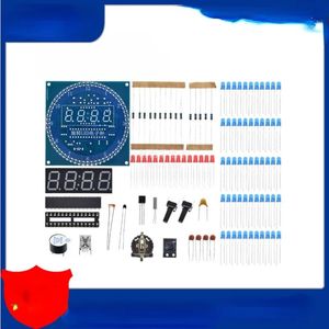 Ny Build Your Own Unique DS1302 Roterande LED Display Alarm Electronic Clock Module DIY Kit med temperaturdisplay för Arduino - 2024 Edition