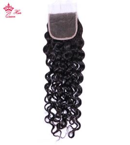 100 capelli umani vergini brasiliani 4x4 Top Swiss Lace Closure Water Wave Part 1020 Inch8548697