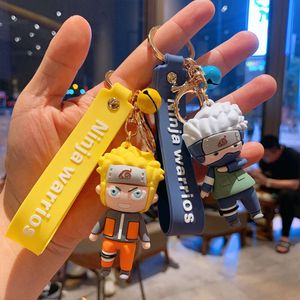 Naruto Naruto Key Chain Cartoon Sasuke Car Creative Key Pendant Silicone Doll Bag Keychain