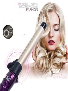 Professionell anjon Auto Rotary Electric Har Curler frisör Styling Curling Iron Roller Wand Tool Automatisk frisörsalongvåg Ki3029620