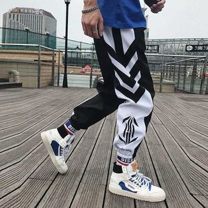 Men's Pants Street clothing hip-hop jogging pants mens loose harem pants Ankle Length Trousers sports casual sports pants white TechwearL2405