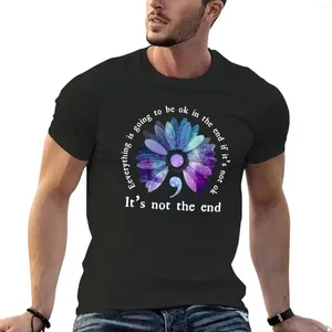 Men's Tank Tops Everything Is Going To Be Ok In The End If It's Not T-Shirt Cute Blouse Men Clothing