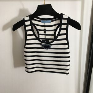 Fashion Slim Camis Classic Stripe Designer Tees Short Sport Camis Summer Quick Dry Beach Tops Sexy Nightclub Tees