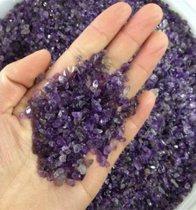 Naturalny mini amethyst Point Kwarc kryształowy kamienne chipsy skalne Lucky Healing7753297