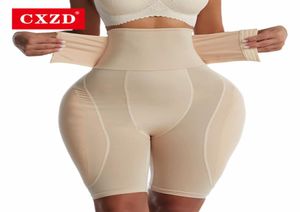 Cxzd kvinnor postpartum body shaper underkläder hög midja höft vadderad trosor lår smalare sexig rumpa lyftare falska röv trosor 2206293250568