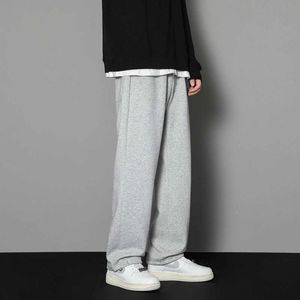 Men's Pants Mens oversized straight pants casual jogging and sports pants loose and comfortable wide leg pantsL2405