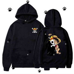 Designer Hoodie Man Hoodie Anime One Stück Hoodies Männer Frauen modische Luffy Pullover übergroß