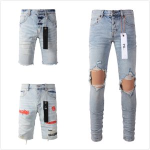 jeans de jeans roxos jeans jeans de alta qualidade masculino jeans legal estilo designer de luxo pant momotado ripped ripped blue blue jean slim fit motocicleta