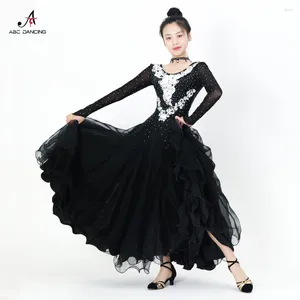 Scene Wear Women's Modern Dance Dress Jazz Ballroom Competition Clothing for Girl Urban Evening Costume Standard Waltz Suit Dancewear