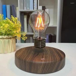 Bordslampor Creative Maglev Glass Lamp LED GULB Hem Desk Decoration Birthday Present Nyhet Natt för sovrum