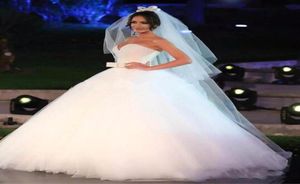 Perle lucide cristalli abiti da sposa abiti da ballo 2017 a cinghia grande fiocnatura abito da sposa gonfio vestidos festa da sposa su misura 8591298