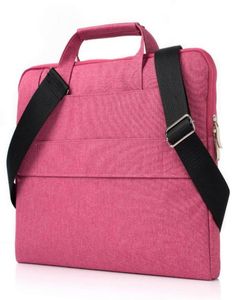 Laptop -PC -Handtasche Umhängetasche Aktentasche für Dell HP Lenovo MacBook ausu 13 15 Zoll Schutzzipper -Taschen mit Gurt7418357