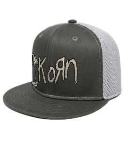 Korn Skull Splatter Image Unisex Flat Brim Trucker Cap Sports Youth Baseball Cappelli Korn Econtro Logo Nuova band rock metal Korn Ban3164133