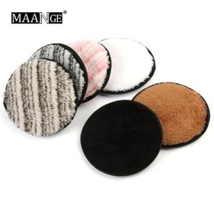 Drop Ship Maange Makeup Borttagning Sponge Flutter Wash Cleaning Cotton Flapping återanvändbar våt svamp Face Puff Soft Natural Cleanser T1966216