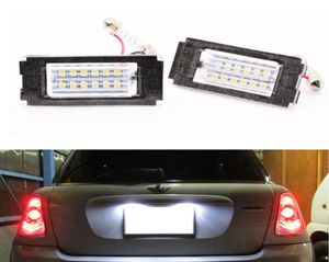 2Pcs No Error LED Number License Plate Light for Mini Cooper R56 XENON Xenon White3701902