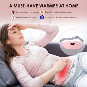 Partihandel Portable Electric Period Pain Relief Device Massager Warm Palace Belt Treasure Heat Pad för menstruationskramper Kvinnor