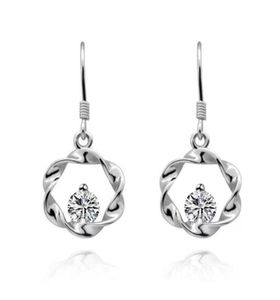 Leghielier moneta lampadario o orecchini a goccia di fiori rotondi naturali per gioielli 015ct2pcs gemma 925 argento sterling fine8282186