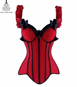 Burlesque Korselet Bustiers Korsett Modellierung Gurt Steampunk Gothic Clothing Tailentrainer Gürtel Frauen Corsage J1907015730385